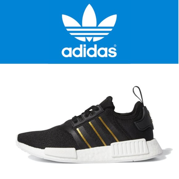 adidas Shoes - Adidas NMD _R1 "Black Metallic Gold" - Size 6.5